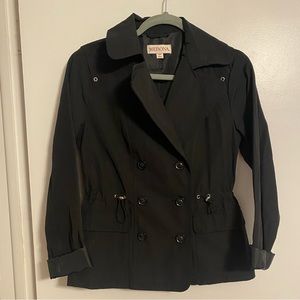 Short Black Trench Coat